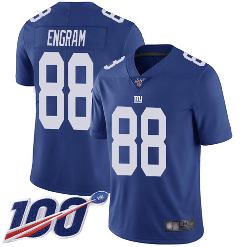 Men New York Giants #88 Evan Engram Royal Blue Team Color Vapor Untouchable Limited Player 100th Season Football NFL Jersey